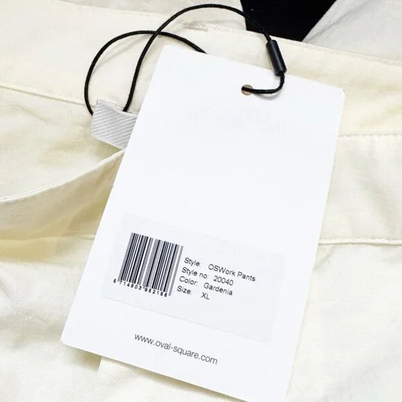 NWT Oval Square Work Pants in Gardenia size XL - Picture 9 of 11